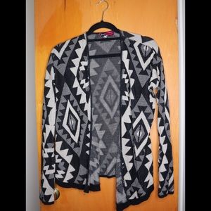 Long Sleeve Patterned Cardigan